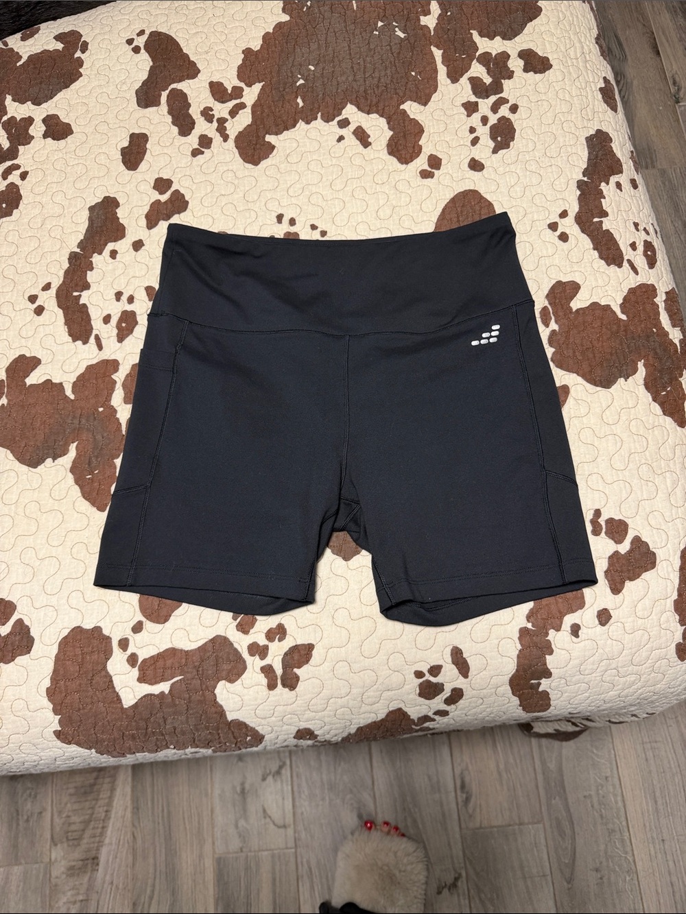 bcg Black Mid-Rise Bike Shorts